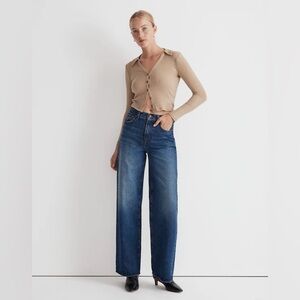 Madewell Superwide-leg Jeans in Halleran Wash Rigid premium cotton
